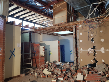 Demolition is well underway!