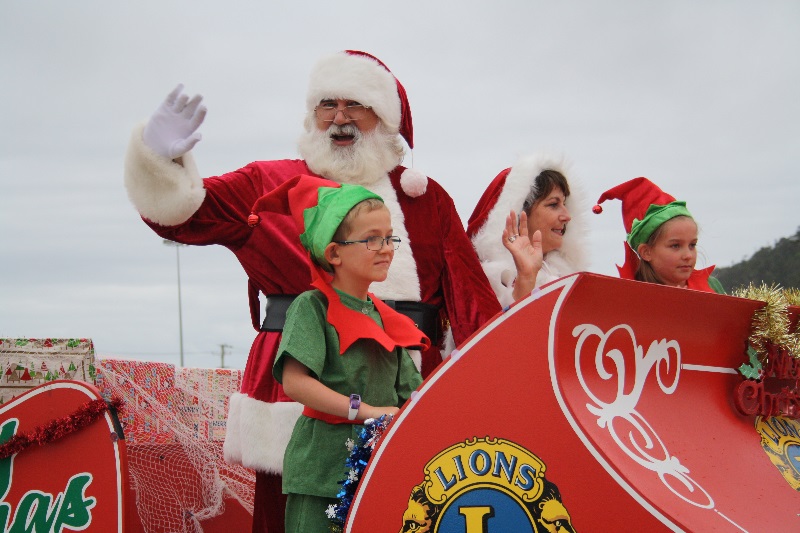 Christmas Parade Santa on float