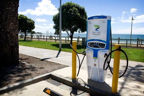 electric car charging station