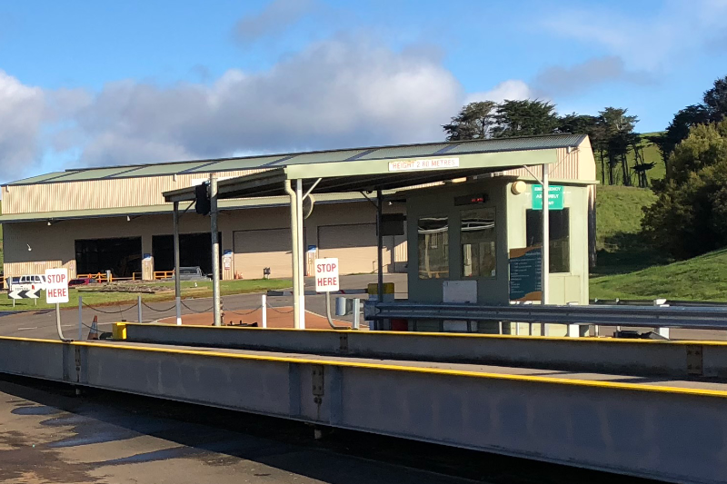 waste management centre tollbooth